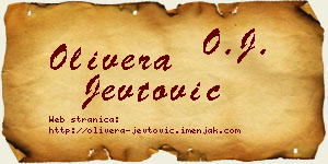 Olivera Jevtović vizit kartica
